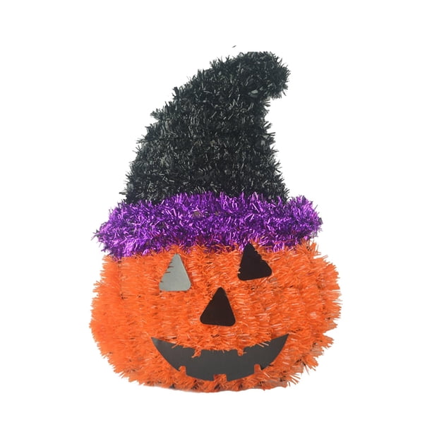 Adornos de Halloween, sombrero de bruja colgante, adorno colgante, murciélagos colgantes para el hogar calabaza con sombrero