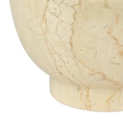 Cilio Champagne Marble Mortar and Pestle, 4-Inch, Cream
