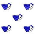 thumbnail image 3 of Sidaley Paquete de 20 tapas de tuercas de rueda de coche tapa de tornillo de buje 17-21mm llantas plateadas azul 17mm Type4 NO4, 3 of 6