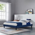 thumbnail image 3 of Modway Reign Full Performance Velvet Platform Bed Frame in Navy, 3 of 5