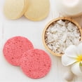 thumbnail image 3 of Pebbuoy 10Pcs Face Sponge Reusable Round Natural Makeup Removal Exfoliating SPA Face Cleansing Cellulose Sponge Kit, 3 of 6