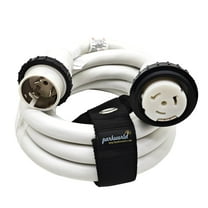 Parkworld 60929W Marine Shore Power Extension Cord 50 AMP SS2-50P to SS2-50R, Marine Shore Power Cord SS2-50 male to female 50A 125V/250V (15FT)