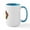 White/Blue Inside, variant on CafePress - Pugs In Wreaths Large Mug - 15 oz Ceramic Large White Novelty Mug