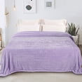 thumbnail image 7 of Whale Flotilla Fleece Twin Size Blanket for Bed 60x80 Inch, Super Plush and Soft 300GSM Blankets for All Season, Fluffy and Lightweight,Lilac, 7 of 7