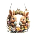 thumbnail image 2 of Easter Bunny And Egg Hanging Ornaments 2D Flat Designs Suitable For Gifts Home Garden And Wall Decoration, 2 of 6
