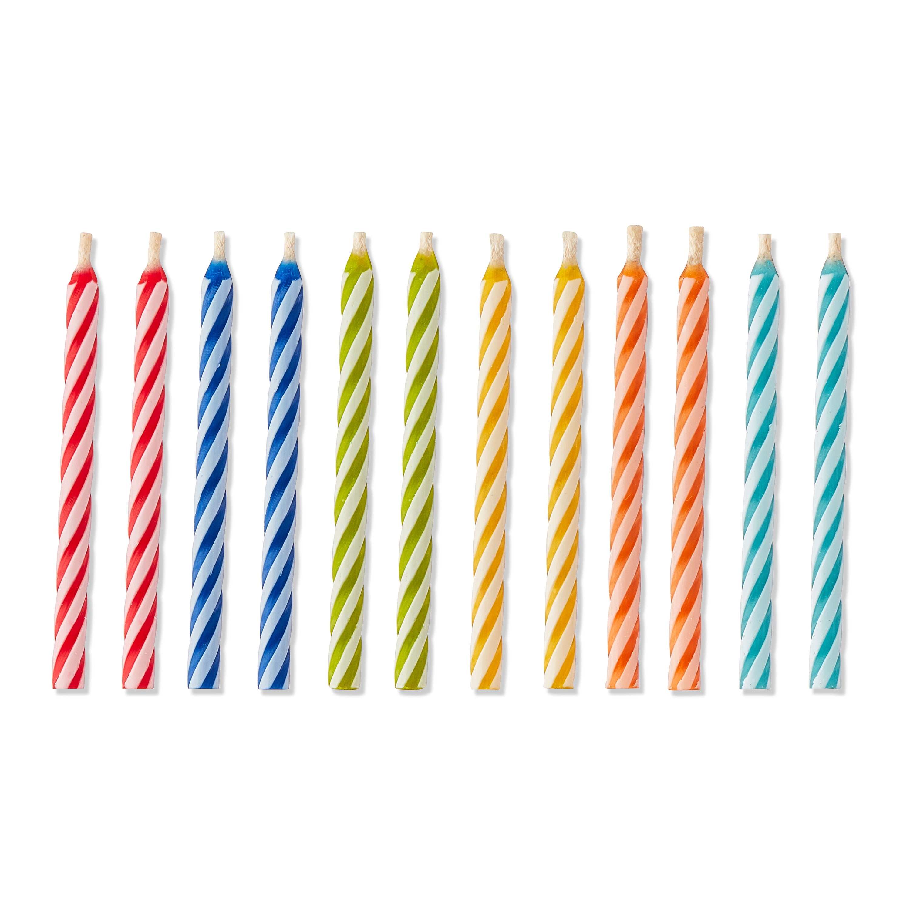 Multicolor Magic Re-Light Spiral Birthday Candles, 12 Count, by Way To Celebrate