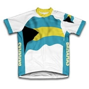 Bahamas Flag Short Sleeve Cycling Jersey  for Men - Size M
