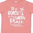 thumbnail image 4 of Inktastic Spring Break the Beach is My Happy Place Boys or Girls Toddler T-Shirt, 4 of 5