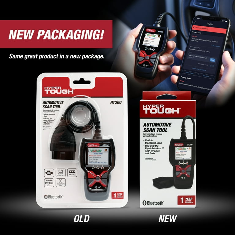 Hyper Tough HT300 Scan Tool, 1996 & Newer OBD2 Vehicles