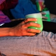 thumbnail image 3 of Silipint: Stemless Wine Glasses 12oz: 2 Pack - Glow Green - Silicone Unbreakable Cups, Hot & Cold Drinks, Dishwasher-Microwave-Freezer-Oven Safe, 3 of 6