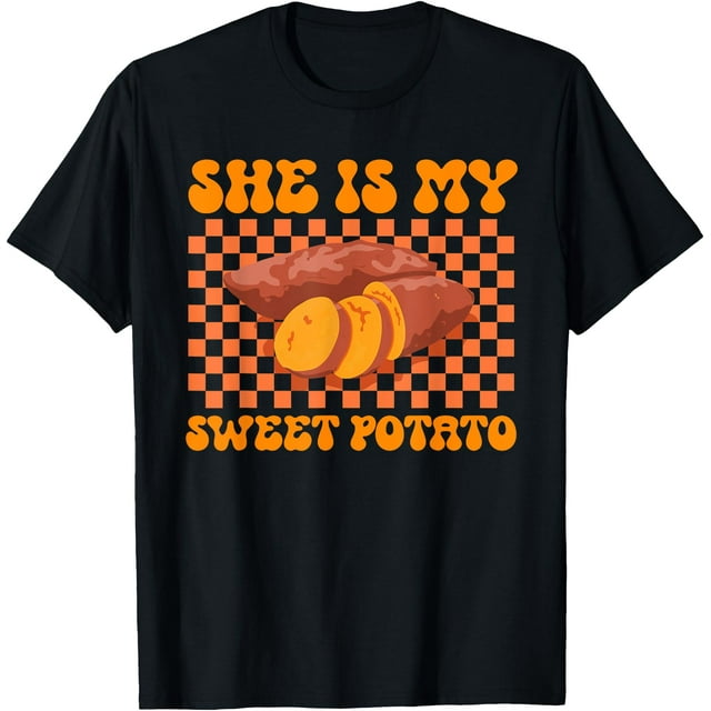 T-Shirt Couple Assorti Elle Est Ma Patate Douce - comme sur l'Image - 2TG