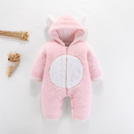 

Leutsin Newborn Baby Winter Girls Boys Clothes Warm Animal Overall Rompers Jumpsuit