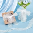 thumbnail image 2 of 30Yards White Floral Lace Ribbon Venice Eyelet Lace Trim Wavy Edged Craft Lace Fabric Polyester Flower Lace, 2 of 9