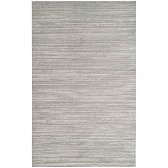 SAFAVIEH Mystique Savannah Solid Polyester Area Rug, Slate, 4' x 6'