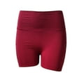 thumbnail image 7 of Charmgo Womens Shorts Clearance, Women Solid Cut Out Hole Hollow Out Leggings Sports Casual Cycling Short Pants Running Shorts for Women Shorts for Women Capri Pants for Women Wine, 7 of 7