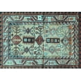 thumbnail image 1 of Ahgly Company Indoor Rectangle Persian Light Blue Traditional Area Rugs, 2' x 5', 1 of 4