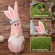 thumbnail image 3 of Adornos de Pascua, regalos de Pascua, decoración de Pascua, muñeca de Pascua, linda muñeca sin rostro con barba blanca, adorno, sombrero de conejo de Pascua., 3 of 4