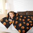 thumbnail image 4 of Feelyou Gothic Pumpkin Twin Comforter Sets, Black Orange Halloween Bedding Set, 2 Pieces, 4 of 8