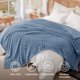 thumbnail image 5 of Manta Bedsure GentleSoft, forro polar de franela completa, 210 x 230 cm, azul, 5 of 7
