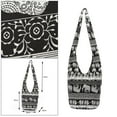 thumbnail image 1 of Runquan Hippie Boho Print Bohemian Bag - A-Black, 1 of 8