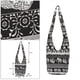thumbnail image 1 of Bolso bandolera hippie bohemio Colcomx Monedero negro, 1 of 8