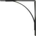 thumbnail image 4 of Ekena Millwork 3"W x 18"D x 18"H Morris Steel Bracket, Powder Coated Black, 4 of 11