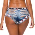 thumbnail image 3 of Women Sexy Booty Shorts Low Rise Mini Denim Shorts Hot Pants, 3 of 4