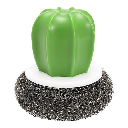 

Uorcsa Handle Stainless Steel 2022 Kitchen Cactus Wire Ball Kitchen Bowl Cleaning
