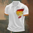 thumbnail image 2 of Soccer Cup 2026 Jersey for Men, Polo Collar Short Sleeve Spain Flag Player Graphic Top - Breathable Fan Shirt for Match Day & Casual Wear Yellow XXXXXXL, 2 of 4