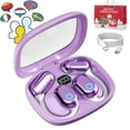 thumbnail image 1 of Vylaras Earbuds, Vylaras AI Translator Earbuds, Vylaras Earbuds Translate, 2025 New AI Headphones Language Translation, 144 Language High Accuracy Two Way Earbuds, Ear Buds Translators (Purple), 1 of 7