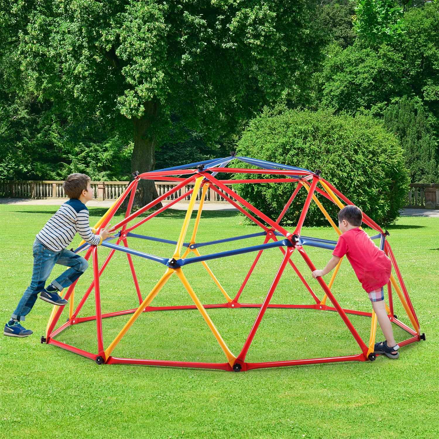 CIPACHO Outdoor Geometric Dome Climber, Playground Climbers Equipment Suitable for 1-6 Kids Climbing Frame CIPACHO Outdoor Geometric Dome Climber, Playground Climbers Equipment Suitable for 1-6 Kids Climbing Frame