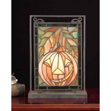 Meyda Tiffany 65267 Stained Glass Tiffany Window from the Jack O Lantern Collection