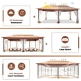 thumbnail image 2 of SANOPY 12'x20' Gazebo Pavilions Patio Outdoor Gazebo Canopy Tent with Netting Heavy Duty Gazebos Shelter with Metal Steel for Patio, Party, Backyard, Deck, Garden, Tailgate, Khaki, 2 of 10