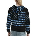 thumbnail image 7 of Cauagu Navy Camouflage American Flag for Women's Hooded Sweatshirts Pullover Hoodie for Women Fall Workout Sweat Long Sleeve Preppy Sweatshirts-Large, 7 of 7