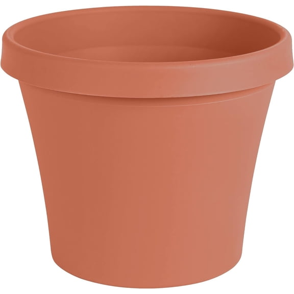 Bloem Terrapot 12.5 in. H x 14 in. Dia. Resin Traditional Terracotta Clay Planter