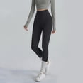 thumbnail image 4 of Pantalones de Yoga Flare Mujeres con Bolsillos Cintura Alta Cintura Ajustada Suelta Pantalones de Yoga de Longitud Completa para el Gimnasio de Yoga de Baile, 4 of 5