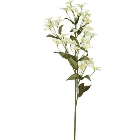 26" Jasmine Spray Stem, Creamy Buttermilk
