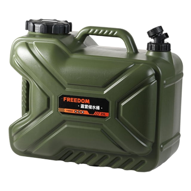 Tanque de almacenamiento de agua para acampar, portátil, verde, con doble asa, multifuncional, accesorio de polietileno para senderismo, RV, viajes, 12 litros