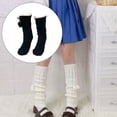 thumbnail image 3 of Jumpingount Calcetines tipo pantuflas, transpirables, con forro polar, para invierno, con mango de goma de silicona, para dormir, lindos, clásicos, peludos, Medias Negro Jumpingount AP009581-01, 3 of 6