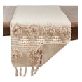 thumbnail image 2 of Fennco Styles Handira Collection Contemporary Moroccan Pom Pom 100% Pure Cotton 16 x 72 Inch Table Runner, 2 of 4