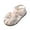 White, variant on WUANDIXFA Baby Girls Sandals Breathable Summer Outdoor Beach Shoes Lightweight Toddler Flower Bowknot Anti Slip Rubber Sole Prewalker First Crib Shoes (Pink, 6)