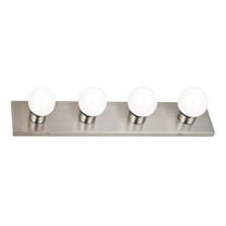 Design House Contemporary 4-Light Satin Nickel Dimmable LED Vanity Light