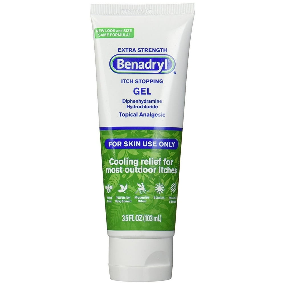 Benadryl Itch Relief Gel, Extra Strength, 3.5 Ounce