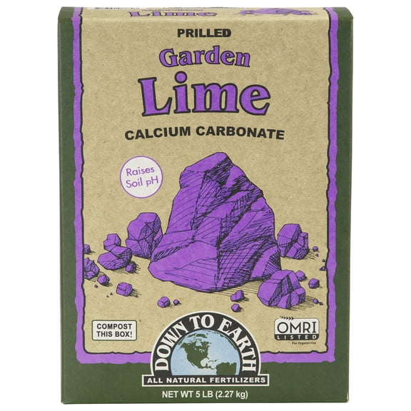 Down To Earth All Natural Fertilizers Prilled Garden Lime, 5 lb Box