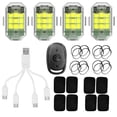 thumbnail image 3 of 20 Piezas Estroboscópica LED 7 Colores 2 4G Control Remoto Inalámbrico M3 Lámpara Señal Motocicleta, 3 of 8