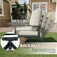 thumbnail image 2 of HOMREST 9 PCS Outdoor Patio Furniture Set with 2 Swivel Rocking Chairs and Metal Coffee Side Table, Patio Conversation Set with 2 Ottomans and 2 3-Seat Sofas, Loveseat for Big Garden, Deck, Poolside, 2 of 8