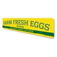 thumbnail image 4 of Farm Fresh Eggs Novelty Sign, Metal Wall Decor - 4x18 inches, 4 of 4