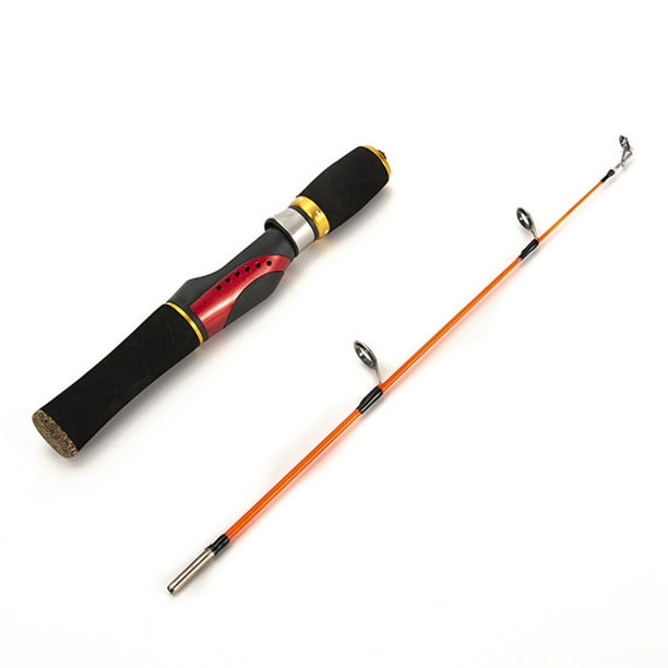 52cm Fishing Pole Double-section Glass Fiber Reinforced Plastics Ice  Fishing Rods Lotus Interface Rod