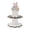 White2, variant on Bunny Themed Easter Egg Display Rack, Sturdy Wooden Storage Stand, Tabletop Decor for Holiday Gatherings White1