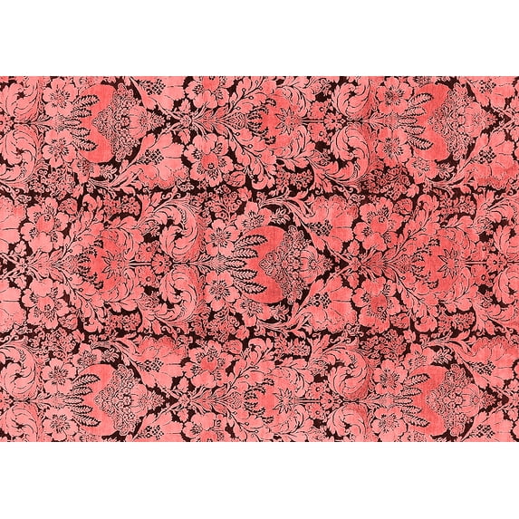 Ahgly Company Indoor Rectangle Oriental Red Industrial Area Rugs, 2' x 5'